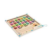 Laberinto magnético del alfabeto - Tablero de laberinto de madera, rompecabezas de letras, tablero del alfabeto - Alfabeto Clasificación de colores Juguetes educativos Laberinto magnético Juguete Clas