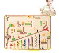 Laberinto magnético, juego educativo con números - Mesa con cuentas y combinación de colores | Para habilidades motoras de viaje, aula, escuela infantil