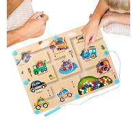 Laberinto Magnético para Aprender A Contar,Juguete Educativo Aprendizaje Preescolar,Asociación de Rompecabezas Números y Colores con Tablero de Actividad - Para Casa, Viaje Y