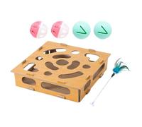 Laberinto para Gatos | Accesorios para Mascotas De Madera - de Enriquecimiento para Rascar Uñas de Gato | para Entrenamiento Y Diversión En Sala Dormitorio Casa