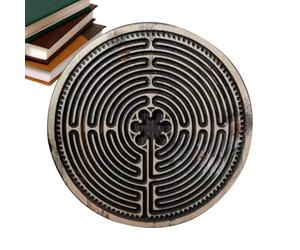Laberinto Puzzle Board - Robusto laberinto de madera, juguete para caminar con los dedos | Teaser cerebral reutilizable para enfoque de meditación, juego mental educativo para oración, claridad mental