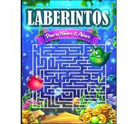 Laberintos Para Niños 6 Años: Libro de actividades divertidas y educativas, con una variedad de niveles que van desde fáciles hasta difíciles.