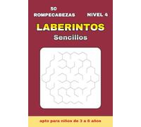Laberintos Simples Nivel 4 para Niños 3-6 Años: 50 Laberintos Hexagonales Difíciles + 50 Soluciones | Libro 6×9 Pulgadas | Ideal para Regalos en ... Laberintos Simples para niños de 3 a 6 años)