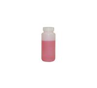 labForce Botella 1155L48, boca ancha redonda, polietileno de alta densidad con cierre de polipropileno, 500 ml, paquete de 12 unidades