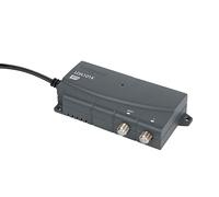 Labgear Amplificador de señal de TV, Amplificador de distribución de señal de 1 vía con Conexiones Tipo F, filtrado 4G y 5G, Amplificador de Antena de TV Interior para FM/Dab, Compatible con Red