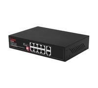 Labgear Interruptor de Red Gigabit PoE de 8 Puertos, Alcance de 300 m no administrado Ethernet de Alta Velocidad con Rango extendido, Montaje en Escritorio o Pared, Carcasa de Metal Duradera
