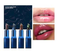 Labial De Color Cambiante | Bálsamo Labial Tintado 4X | Hidratación Y Duradera Para Labios Voluminosos Con Look Atractivo