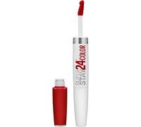 Labial l quido Maybelline Super Stay 24 de 2 pasos, maquillaje de larga duraci n, color altamente pigmentado con b lsamo humectante Keep It Red,
