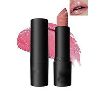 Labial Mate Black Diamond Glitter, Labial Brillante de Larga Duración, Resistente al Agua y a las Manchas, Perfecto para Looks Góticos de Halloween y Cosplay