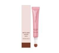 Labial mate, efecto mate resistente al agua y de larga duración, textura ligera, fácil de aplicar, mantiene un maquillaje perfecto, ideal para cualquier ocasión, brillo labial de larga duración