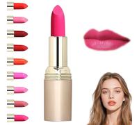 Labial Resistente A Las Copas Y A La Decoloración, Labial Suavizante, Labia Mate En Formato Lápiz, Labia Hidratante Y Brillante Para Mujer, De Larga Duración. (03# Rojo Rosado)