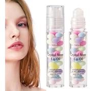Labial Roll-On - Set Brillo Hidratante | Brillo Labial Transparente Voluminizador Natural | Duradero No Pegajoso Sin Color Cuidado Hidratante para Mujeres y Chicas