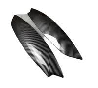 Labio Alerón 2 Piezas Para Golf 5 MK5 Para GTI R Para TSI Para TDI 2003-2009 2010 Faros Delanteros Coche Cubierta Párpados Pegatinas Accesorios Para Cejas Difusor Parachoques Delantero(Carbon Painted)