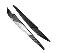 Labio Alerón 2 Piezas para X5 F15 X5M para X6 F16 F85 F86 X6M 2014-2019 Kit Carrocería Tiras Ajuste Spoiler Divisor Cejas Párpados Cubierta Embellecedor Difusor Parachoques Delantero(Carbon Look)