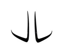 Labio Alerón 2 Uds para Tesla para El Modelo 3 para Y 17-2024 Cubierta Luz Antiniebla Delantera Lámparas Cuchilla Embellecedora Alerón Cuchillo Parachoques Delantero Spoiler(Y Carbon Look)