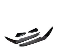 Labio Alerón Kit De Parachoques Delantero con Alas Canard 4 Unidades para Golf 7.5 para GTD para GTI R para R-Line 2017 2018 2019 Y 2020 Color Negro Brillante Delantero Spoiler(7.5 g)