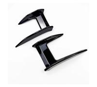Labio Alerón Pegatinas Divisoras Laterales para Faros Delanteros Cejas Párpados Parachoques Ventilación para F40 118i 120d 128ti M135i 2019-2023 Delantero Spoiler(Gloss Black A)