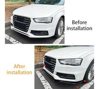 Labio de Parachoques Delantero para Audi A4 S4 B8.5 S-Line 2013 2014 2015 2016,Alerón de Labio Delantero,Anti Colisión Parachoques Spoiler Body Kit,Piezas Modificación,Gloss Black