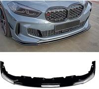 Labio del Parachoques Delantero para B-MW série 1 F40 M Sport 118i 120i 2020-2022,Carrocería Delantero Coche Spoiler Kit de Cuerpo de Barbilla,A/Black