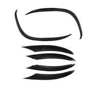 Labio Delantero Alerón Parachoques Delantero Divisor Rejilla Entrada Aire Cubierta Embellecedora para Clase C W205 S205 A205 C205 C200 C220d C300 2018-2021(6pcs Carbon Look)