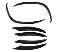 Labio Delantero para Benz Clase C W205 S205 A205 C205 C200 C220d C300 2018-2021 Alerón Parachoques Delantero Divisor Rejilla Entrada Aire Cubierta Labio(6pcs Carbon Look)