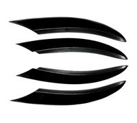 Labio Delantero para Benz Cubierta Clase C W205 S205 C200 C260 2019-2021 Alerón Divisor Parachoques Delantero Rejilla Entrada Aire Tira Luz Antiniebla(4pcs Gloss Black)