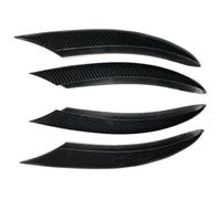 Labio Delantero para Benz Cubierta Clase C W205 S205 C200 C260 2019-2021 Alerón Divisor Parachoques Delantero Rejilla Entrada Aire Tira Luz Antiniebla(4pcs Carbon Look)
