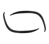 Labio Delantero para Benz Cubierta Clase C W205 S205 C200 C260 2019-2021 Alerón Divisor Parachoques Delantero Rejilla Entrada Aire Tira Luz Antiniebla(2pcs Carbon Look)