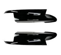 Labio Delantero para BMW Serie 3 E90 E91 E92 E93 para M3 2006-2013 Alerón Parachoques Delantero Divisor Labios Canard Lámpara Antiniebla Rejilla Cubierta Difusora(Gloss Black A)