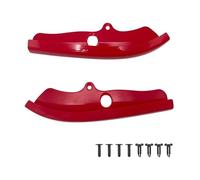 Labio Delantero para Dodge para Challenger R/T para Scat para Pack 2015-2020 2X Parachoques Delantero Protector Pala Labios Tira Kit Cuerpo Difusor Spoiler Divisor(Rojo)