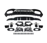 Labio difusor trasero Compatible con Benz W177 A35 AMG Line Style 2018+ divisor de alerón de parachoques trasero con puntas de tubo de escape(Carbon fiber)
