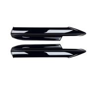 Labio Lateral Compatible con Serie 3 E90 E91 Pre-LCI M-Tech 2005 2006 2007 2008. Cubierta Lateral Difusor del Parachoques Delantero con Alerón Ventilación(Glossy Black)