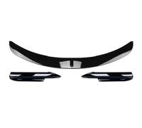 Labio Parachoques Delantero para Serie 3 2005-2008 E90 E91 para M-Tech | Para sedán 4 puertas 320i 330i parachoques delantero divisor labios kits carrocería Tuning piezas(Gloss Black A B)