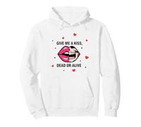 Labios Beso Humor Oscuro Amor Chica Gótico Sudadera con Capucha