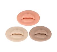Labios de Práctica de Tatuaje Labios de Silicona de Boca Abierta 3D, Práctica de Labios Labios Falsos de Piel, Práctica de Piel de Tatuaje de Piel Falsa, Piel de Práctica de Microblading