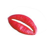 Labios divertidos broma juguetes - labios rojos faciales, labios grandes máscara broma | Divertida boca grande abril día de los tontos salchicha boca gruesa horror látex máscara bucal de vinilo para