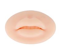 Labios Falsos de Silicona 3D para Práctica de Tatuajes de Labios, Tacto Suave de Piel Real, Adecuado para Bordadores Principiantes, que Muestran Habilidades de Bordado (Beige