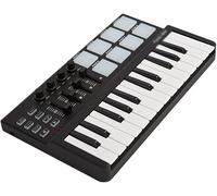 LABLADUO Piano Enrollable, Mini Teclado USB portátil de 25 Teclas, Controlador Midi y Almohadilla de batería, Controlador de Teclado Midi, Instrumentos Musicales