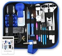 LABLADUO Reparación de Relojes, Kit de Herramientas de reparación de abridor de Reloj, Palanca de Reloj, Cuchillo, Destornillador, Pin, Martillo, Accesorio de Enlace de Banda de relojero, 212 Uds.