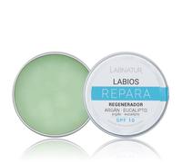 Labnatur Bálsamo Labial Reparador - Natural, con Aceites de Argán y Eucalipto, Karité y Mentol - Regenera, Hidrata y Protege - Para Labios Secos o Agrietados - Fabricado en España - 15 ml