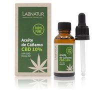 Labnatur Bio Aceite Puro CBD 10% - 100% Natural y Vegano - Hidratante, Antioxidante y Revitalizante Anti-Aging - Reafirma y Calma - Piel Sensible y con Arrugas - Fabricado en España - 30 ml