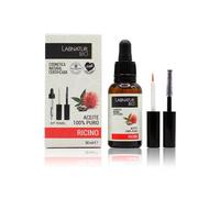 Labnatur Bio Aceite de Ricino 100% Puro + Kit Rímel, Natural, Ecológico y Vegano - Fortalece y Nutre - Ideal para Pestañas, Cejas, Cabello y Piel - Fabricado en España - 30 ml