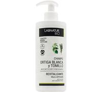 Labnatur Bio Champú Revitalizante 450 ml | Ortiga Blanca, Tomillo, Eucalipto y Aloe Vera, Anticaída, Anticaspa y Regulador de Grasa