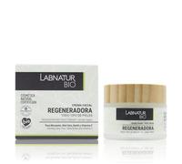 Labnatur Bio Crema Facial Regeneradora - Con Rosa Mosqueta, Aloe Vera, Karité y Vitamina E - Nutritiva y Antiarrugas - Natural Certificada, Ecológica y Vegana - Fabricada en España - 50 ml