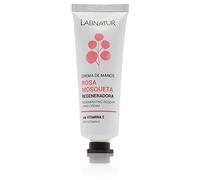 Labnatur Crema de Manos Rosa Mosqueta - Con Aceite de Avellanas, Urea y Karité - Regeneradora - Para Arrugas, Manchas y Cicatrices - Textura Ligera - Natural y Vegana - Fabricada en España - 50 ml