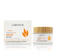 Crema Facial Argán 50ml SPF10. Labnatur. Con Células Madre de Argán y Manteca de Karité. Reduce las Arrugas, Aumenta la Firmeza y Nutre la Piel.