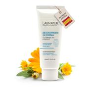 Labnatur Desodorante Natural en Crema 125 ml | Sin Aluminio ni Alcohol | Con Caléndula, Zinc y Vitamina E | Vegano | Piel Sensible | Textura Ligera, Rápida Absorción y Aroma Suave Duradero