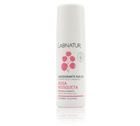 Labnatur Desodorante Rosa Mosqueta Roll-On - 75ml - Sin Alcohol ni Aluminio - Piel Sensible - Natural y Vegano - Regenerador e Hidratante - Hecho en España