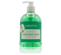 Labnatur Jabón de Manos Líquido Manzana Verde - Aroma Afrutado y Herbal - Limpia en Profundidad y Suaviza - Respeta el pH Natural de la Piel - Vegano - Fabricado en España - 500ml
