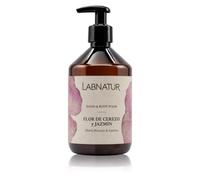 Labnatur Jabón Manos y Cuerpo - Flor Cerezo y Jazmín | Notas Florales y Dulces - Limpia, Suaviza y Perfuma - pH Natural - 500 ml